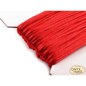 Szatén zsinór 2 mm piros (patkány farka)0039-03