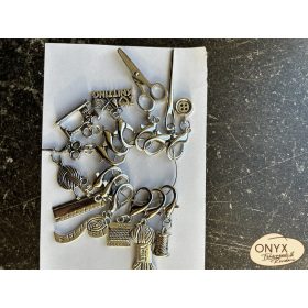 Szemjelölő  kézimunka figurák B890353 ezüst színben