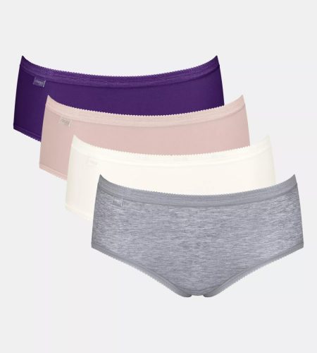 Triumph Sloggi Basic Midi 4 db-os csomagban, színes válogatás
