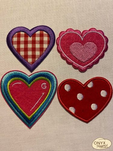 Vasalható folt 009 szivecskék vegyes mintával és mérettel