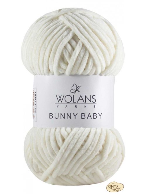 Wolans Bunny Baby 100-002 krém zsenília fonal