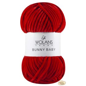 Wolans Bunny Baby 100-008 piros zsenília fonal