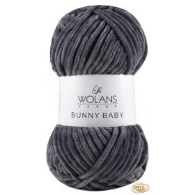 Wolans Bunny Baby 100-009 szürke zsenília fonal