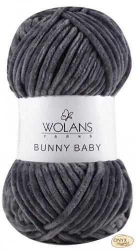 Wolans Bunny Baby 100-009 szürke zsenília fonal