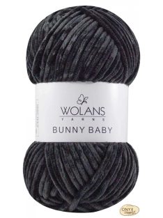 Wolans Bunny Baby 100-010 fekete zsenília fonal