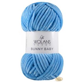 Wolans Bunny Baby 100-012 kék zseníliafonal
