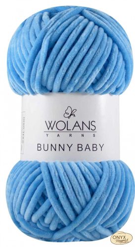 Wolans Bunny Baby 100-012 kék zseníliafonal