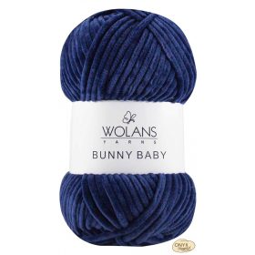 Wolans Bunny Baby 100-017 sötétkék zsenília fonal