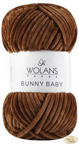 Wolans Bunny Baby 100-019 barna zsenília fonal