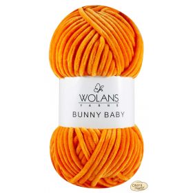 Wolans Bunny Baby 100-025 narancs zsenília fonal