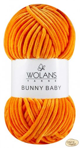 Wolans Bunny Baby 100-025 narancs zsenília fonal