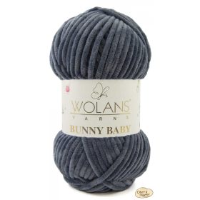 Wolans Bunny Baby 100-030 sötétszürke zsenília fonal