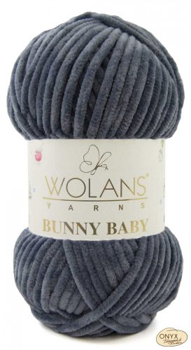 Wolans Bunny Baby 100-030 sötétszürke zsenília fonal