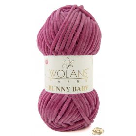 Wolans Bunny Baby 100-031 sötétrózsa zsenília fonal