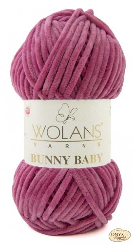 Wolans Bunny Baby 100-031 sötétrózsa zsenília fonal
