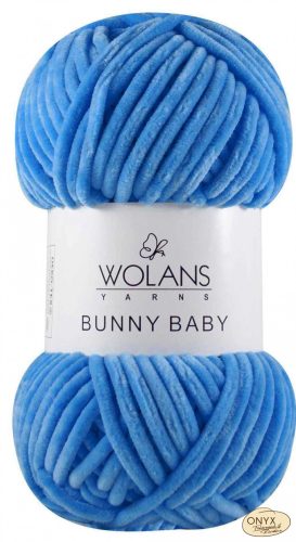 Wolans Bunny Baby 100-035 királykék zsenília fonal