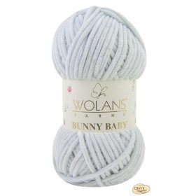 Wolans Bunny Baby 100-036 ezüstszürke zsenília fonal