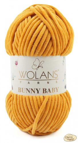 Wolans Bunny Baby 100-037 mustársárga zsenília fonal