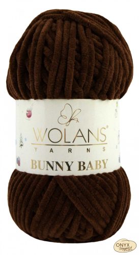 Wolans Bunny Baby 100-040 csokoládé barna zsenília fonal