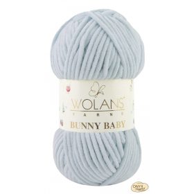 Wolans Bunny Baby 100-049 hideg kék zsenília fonal