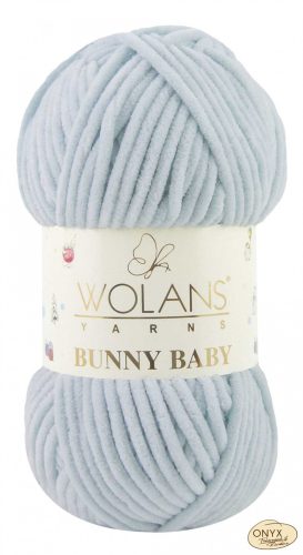 Wolans Bunny Baby 100-049 hideg kék zsenília fonal