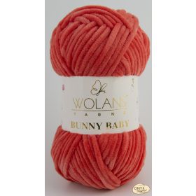 Wolans Bunny Baby 100-062 fényes korall zsenília fonal