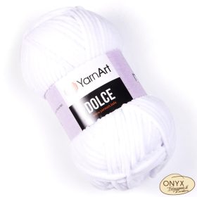 Yarn Art Dolce 741 fehér zsenília fonal