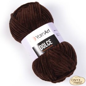 Yarn Art Dolce 775 sötétbarna zsenília fonal