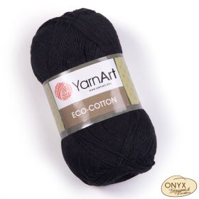 Yarn Art Eco Cotton 761 fekete pamutfonal