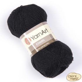 Yarn Art Etamin 422 fekete fonal