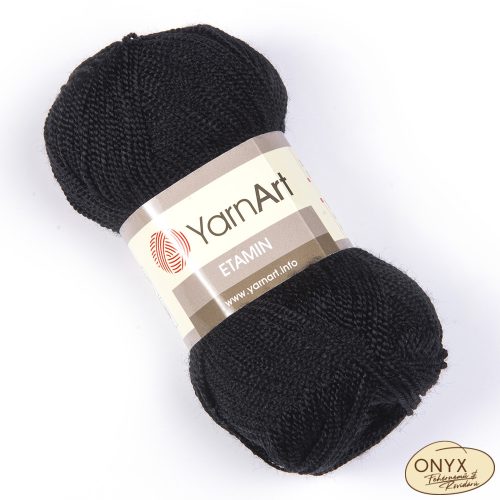 Yarn Art Etamin 422 fekete fonal
