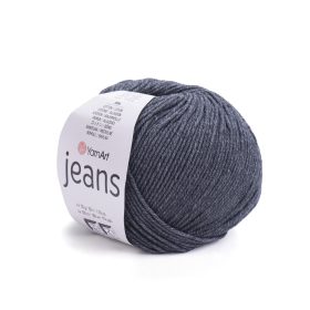 Yarn Art Jeans pamutfonal, szürke, 28