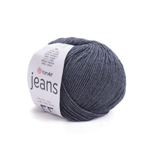 Yarn Art Jeans pamutfonal, szürke, 28
