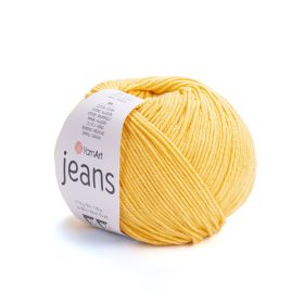 Yarn Art Jeans pamutfonal, sárga, 35