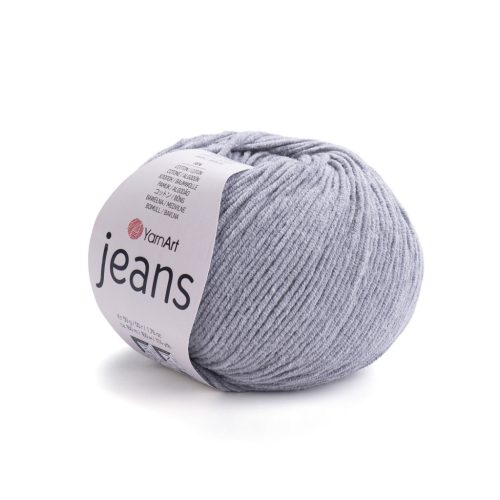Yarn Art Jeans pamutfonal, világosszürke, 46