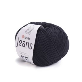 Yarn Art Jeans pamutfonal, fekete, 53