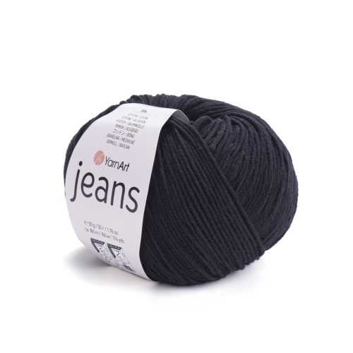Yarn Art Jeans pamutfonal, fekete, 53
