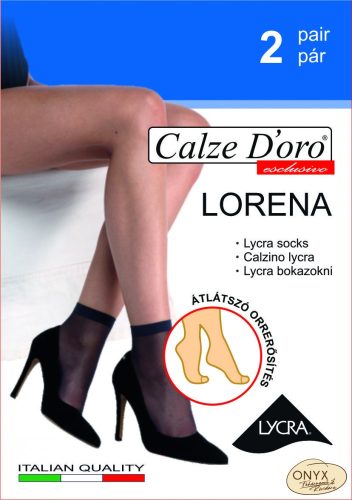 Calze Doro Lorena 20denes bokaharisnya 2 páras