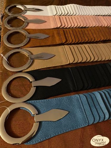 Gumírozott széles öv több színben