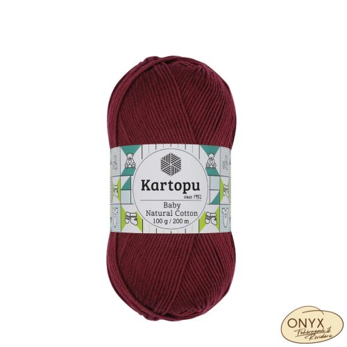 Kartopu Baby Natural Cotton, K113, sötétbordó