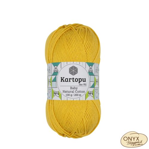 Kartopu Baby Natural Cotton, K218, kanári sárga