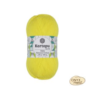 Kartopu Baby Natural Cotton, K326, citromsárga