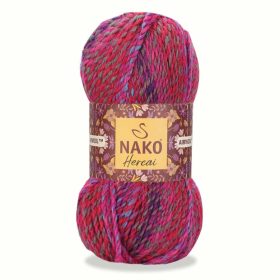   NAKO Hercai színátmenetes fonal, 28005, Pink–piros–lila melír