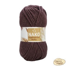 Nako Superlambs Bulky kötőfonal, 10025, kakaó