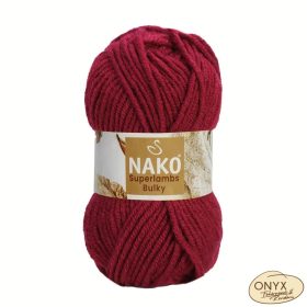 Nako Superlambs Bulky kötőfonal, 13794, bordó