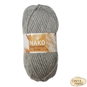 Nako Superlambs Bulky kötőfonal, 2264, középszürke